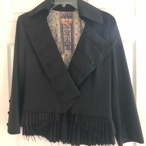 Lamb black blazer. This is a nice color black.
